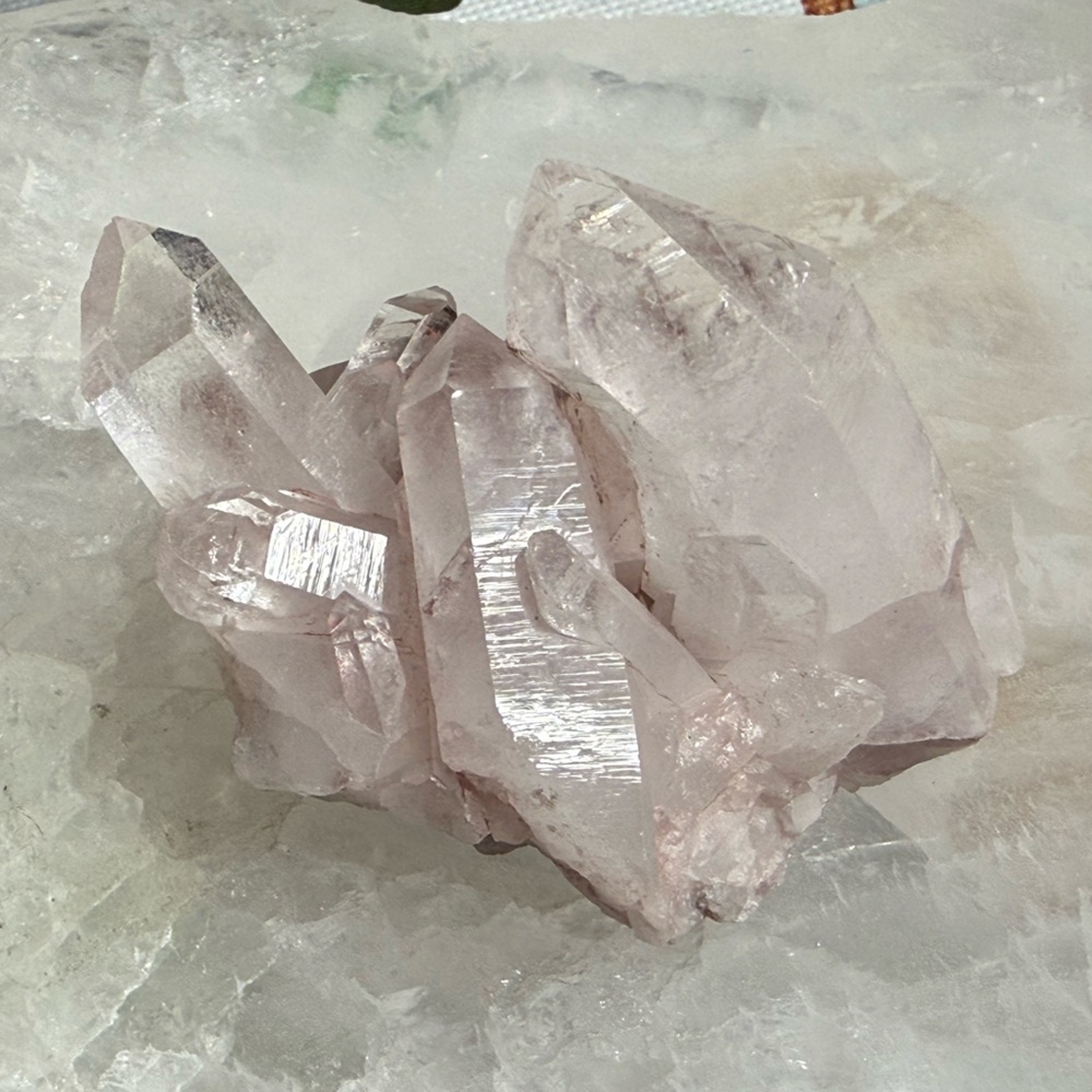 Pink Lemurian Quartz Cluster from Columbia - Picture 2 of 6